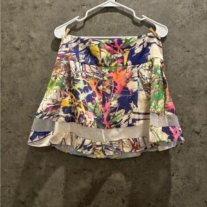 Colorful Abstract Print Women's Skirt